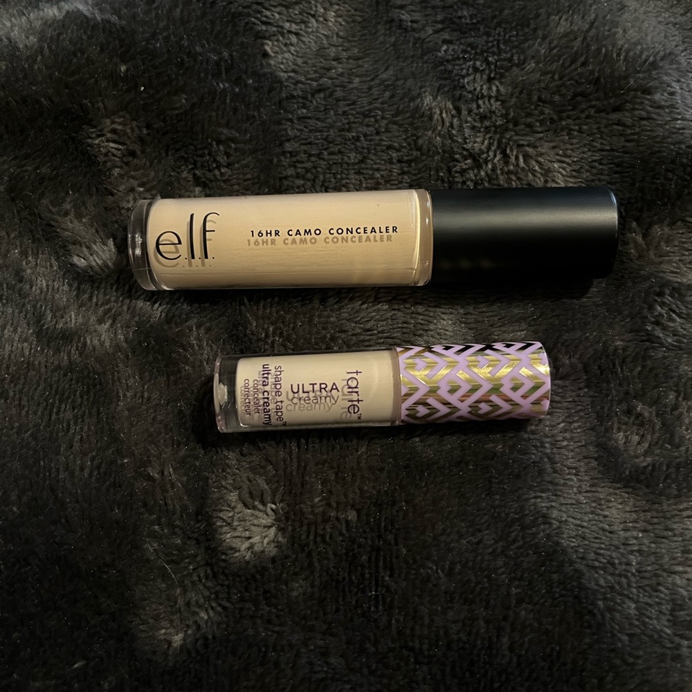 Tarte Shapetape Ultra Creamy & elf Camo Concealer